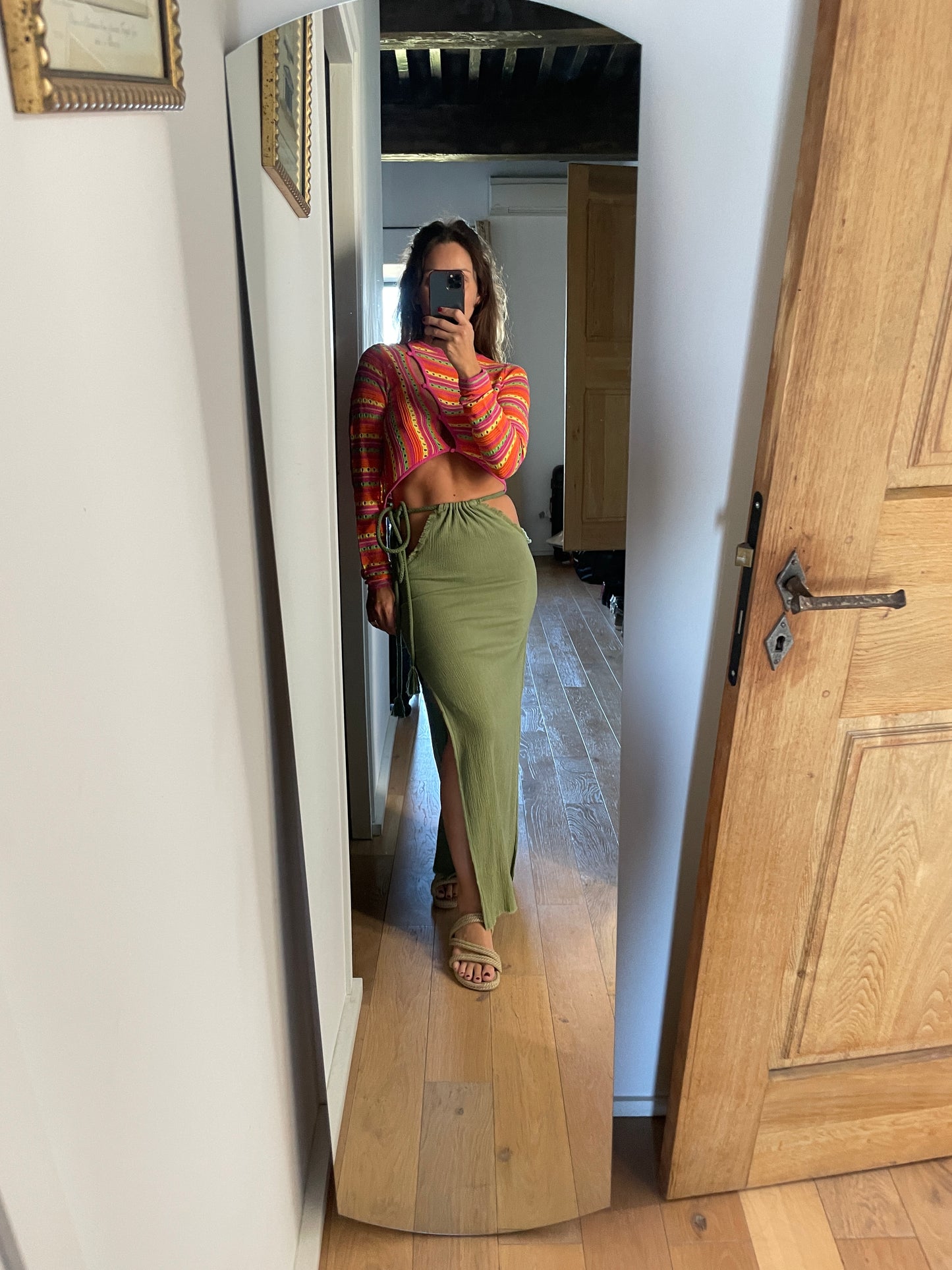 freya skirt in olive
