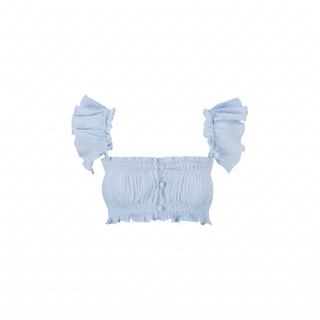 Luna Crop Top in Blue