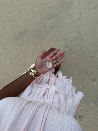 Sofia short ruffle dress in Pink