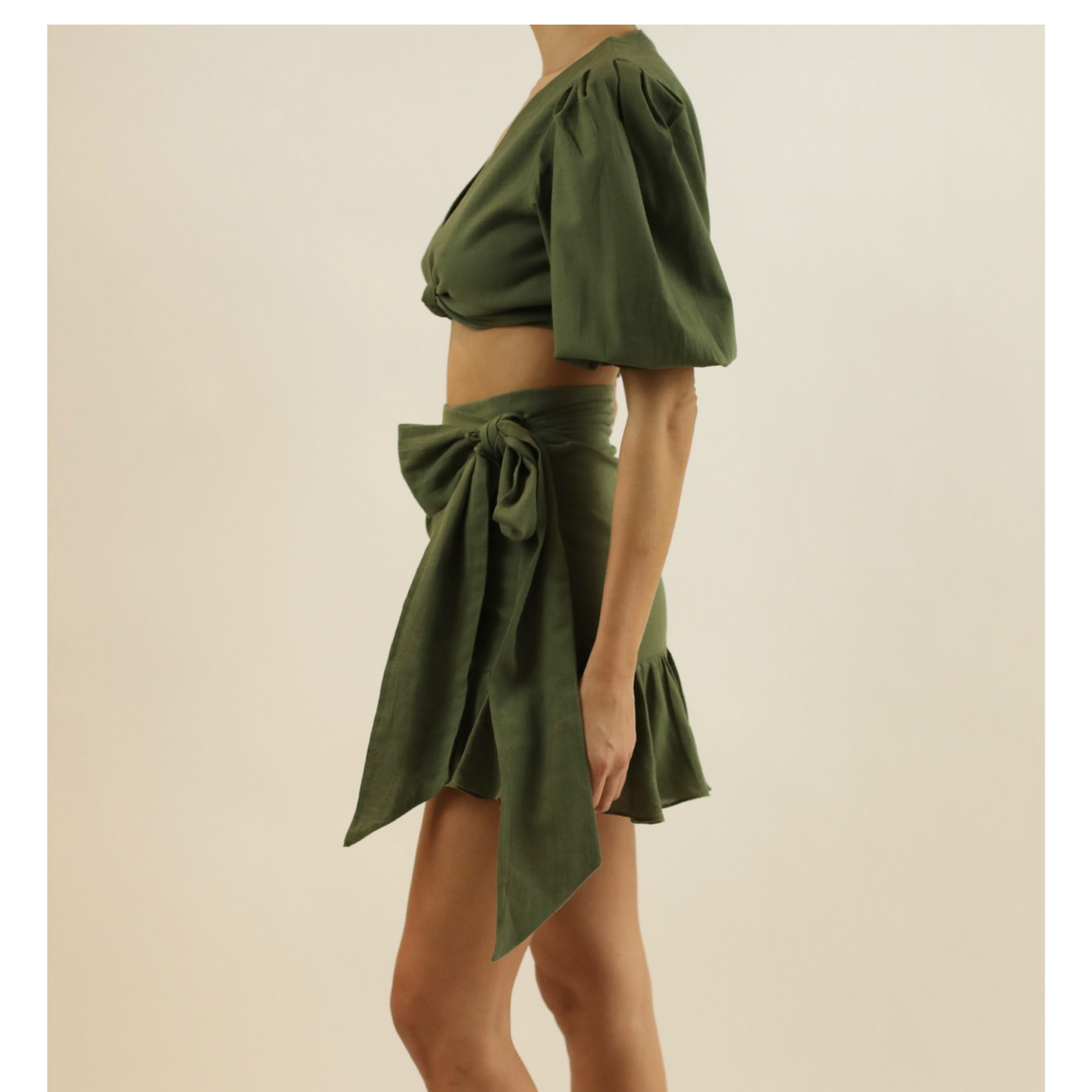 lily mini skirt in olive
