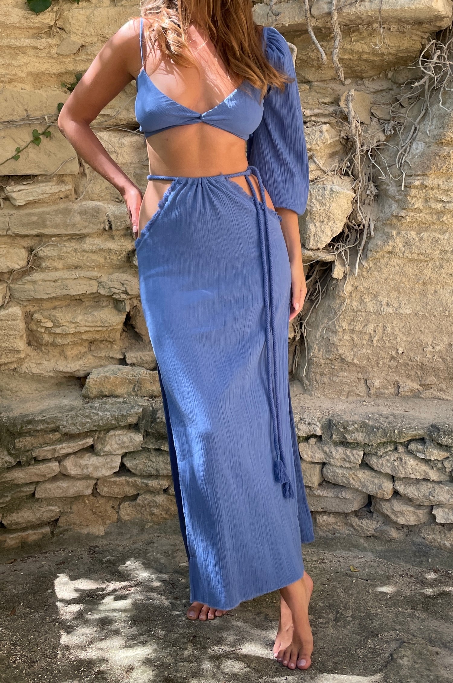 freya skirt in blue