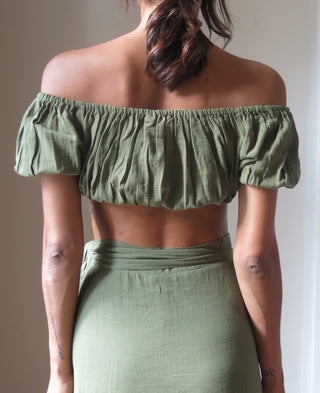 lana top in olive